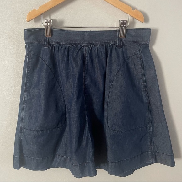 GAP Dresses & Skirts - ☀️Gap 1969 Skirt Womens 26/2 Chambray Blue Denim Pockets Mini Lyocell StretchY2K